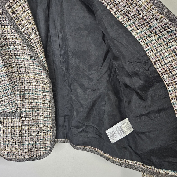 Brooks Brothers Tweed Jacket Blazer  Sz 2 Multicolor Textured Corporate  Preppy - Picture 12 of 13